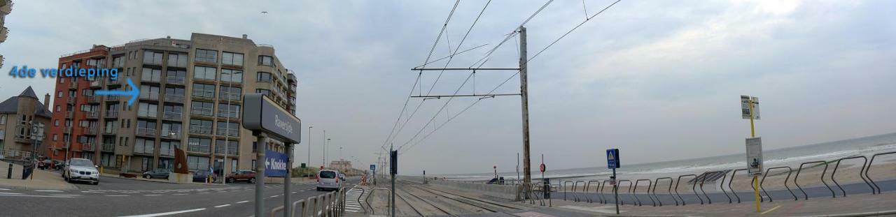 'de Strandwandeling' With Frontal Sea View Near Ostende